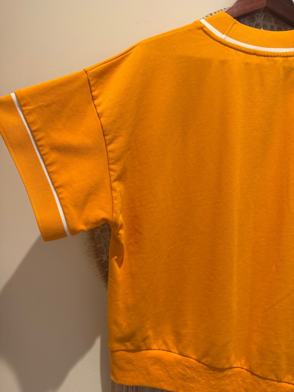 University of Tennessee T Orange Short Sleeve Sweatshirt/ish feeling Top - Picture 7 of 15